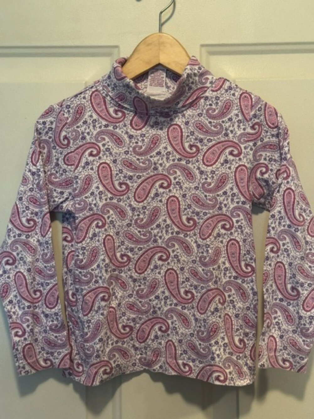 Vintage Gymboree 2002 Folk Song Paisley Turtleneck Top sz 6